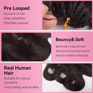 #2A Body Wave Miracle Knots Crochet Human Hair Extensions CVOHAIR