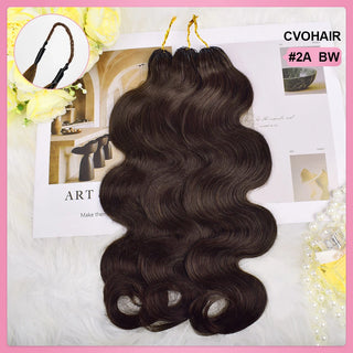 #2A Body Wave Miracle Knots Crochet Human Hair Extensions CVOHAIR