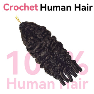 #2A France Curly Miracle Knots Crochet Human Hair Extensions CVOHAIR