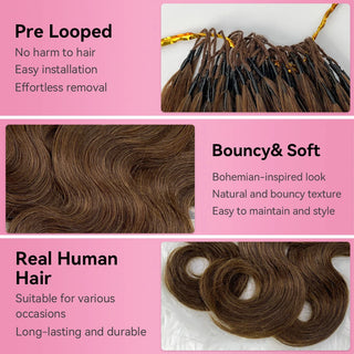 #2 Body Wave Miracle Knots Crochet Human Hair Extensions CVOHAIR