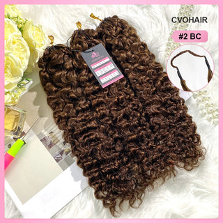 #2 Burmese Curly Miracle Knots Crochet Human Hair Extensions CVOHAIR
