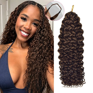 #2 Deep Curly Miracle Knots Crochet Human Hair Extensions CVOHAIR