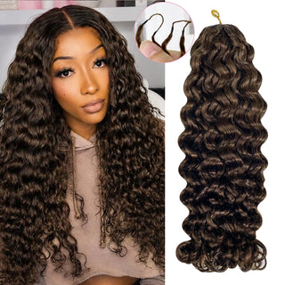 #2 Italian Curly Miracle Knots Crochet Human Hair Extensions CVOHAIR
