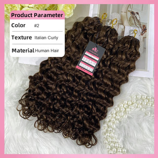 #2 Italian Curly Miracle Knots Crochet Human Hair Extensions CVOHAIR