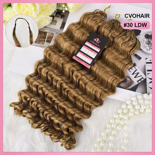 #30 Loose Deep Wave Miracle Knots Crochet Human Hair Extensions CVOHAIR