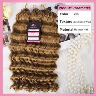 #30 Loose Deep Wave Miracle Knots Crochet Human Hair Extensions CVOHAIR