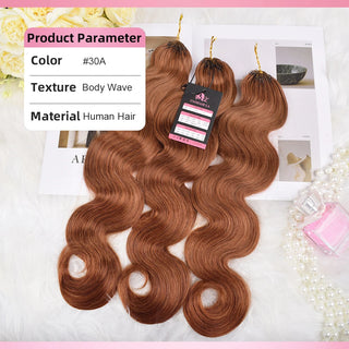 #30A Body Wave Miracle Knots Crochet Human Hair Extensions CVOHAIR