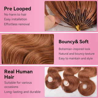 #30A Body Wave Miracle Knots Crochet Human Hair Extensions CVOHAIR