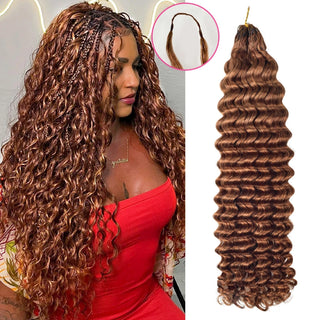 #30A Deep Wave Miracle Knots Crochet Human Hair Extensions CVOHAIR