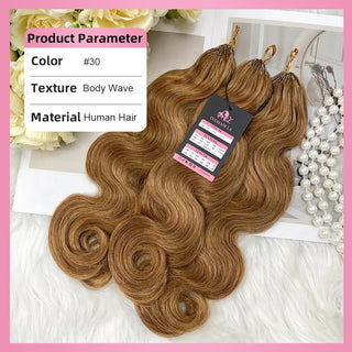 #30 Body Wave Miracle Knots Crochet Human Hair Extensions CVOHAIR
