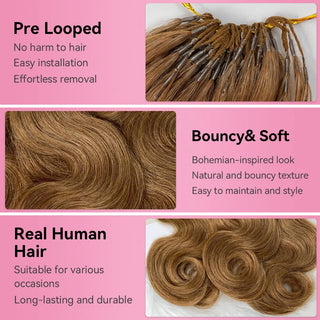 #30 Body Wave Miracle Knots Crochet Human Hair Extensions CVOHAIR