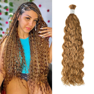 #30 Brown Water Wave Best Human Hair For Braiding CVOHAIR