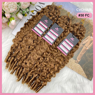 #30 France Curly 100% Human Hair Hair Extensions CVOHAIR