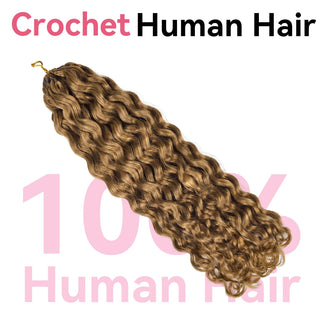 #30 Italian Curly Miracle Knots Crochet Human Hair Extensions CVOHAIR