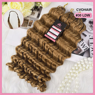 #30 Loose Deep Wave Miracle Knots Crochet Human Hair Extensions CVOHAIR