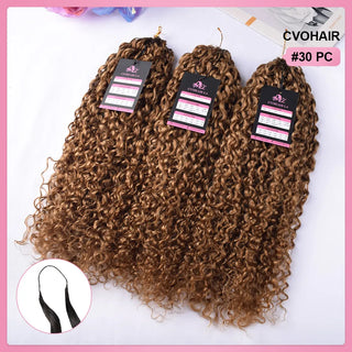 #30 Pixie Curly 100% Human Hair Hair Extensions CVOHAIR