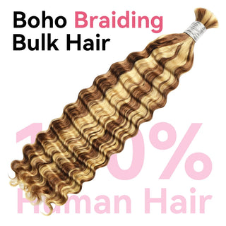 #30/613 Deep Wave Bohemian Human Hair For Braiding CVOHAIR