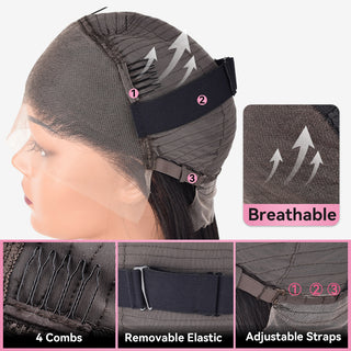 T1BP4/27 Super Double Drawn Loose Wave Luxury Wig With Baby Hair CVOHAIR