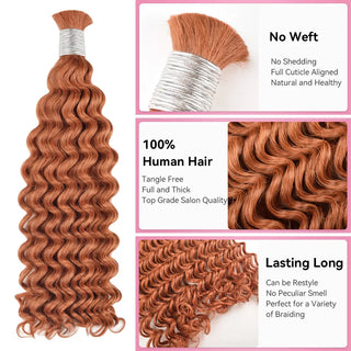 #35 Deep Wave Boho Braids 100% Human Hair CVOHAIR