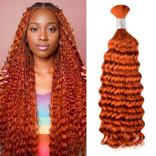 #350 Deep Wave Bulk Human Hair For Braiding CVOHAIR