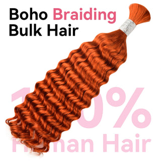 #350 Deep Wave Bulk Human Hair For Braiding CVOHAIR
