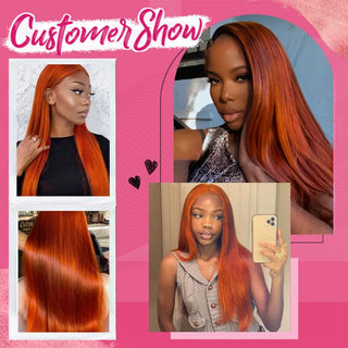 #350 Straight HD Lace Front Wigs Human Hair 200% Density Transparent Lace Frontal Wigs Pre Plucked With Baby Hair CVOHAIR