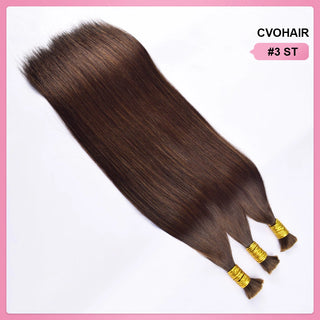 #3 Double Drawn Straight Boho Braids Human Hair CVOHAIR
