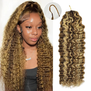 #4/27/30 Burmese Curly Miracle Knots Crochet Human Hair Extensions CVOHAIR