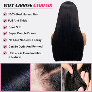 #4/27 Super Double Drawn 13*4 HD Lace Frontal Luxury Wig With Baby Hair CVOHAIR