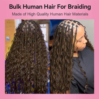 #4 Deep Wave Bohemian Human Hair For Braiding CVOHAIR