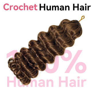 #4 Loose Deep Wave Miracle Knots Crochet Human Hair Extensions CVOHAIR