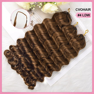 #4 Loose Deep Wave Miracle Knots Crochet Human Hair Extensions CVOHAIR