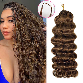 #4 Loose Deep Wave Miracle Knots Crochet Human Hair Extensions CVOHAIR