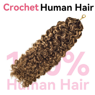 #4/30 Burmese Curly Miracle Knots Crochet Human Hair Extensions CVOHAIR