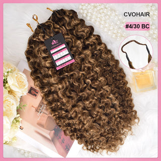 #4/30 Burmese Curly Miracle Knots Crochet Human Hair Extensions CVOHAIR