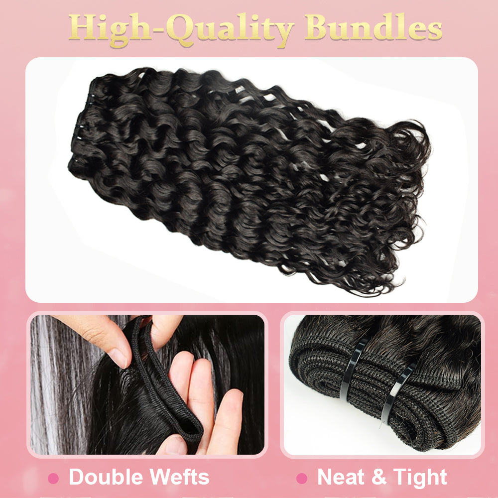CVOHAIR Italian Curly Hair Weave 3 Bundles Human Hair 100% Quality Virgin Human Hair None Chemical Bundles