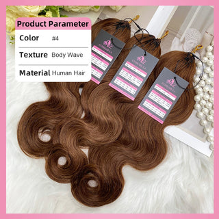 #4 Body Wave Miracle Knots Crochet Human Hair Extensions CVOHAIR