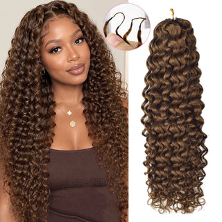 #4 Deep Curly Miracle Knots Crochet Human Hair Extensions CVOHAIR