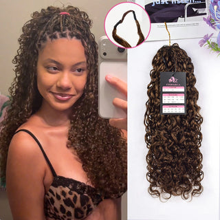 #4 Pixie Curly Miracle Knots Crochet Human Hair Extensions CVOHAIR