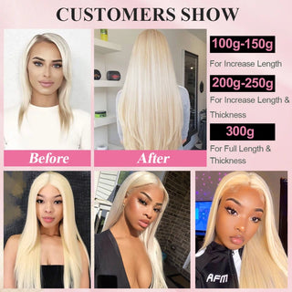 #613 Blonde Tape in Hair Extensions Free Shipping Human Hair 20pcs 50g/pack Seamless Skin Weft Hair CVOHAIR