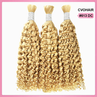 #613 deep curly Bohemian Human Hair For Braiding CVOHAIR