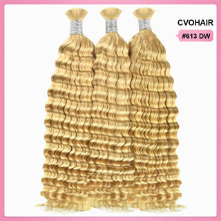 #613 deep wave Bohemian Human Hair For Braiding CVOHAIR