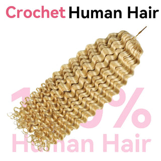 #613 Deep Wave Crochet Human Hair Extensions CVOHAIR