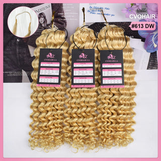 #613 Deep Wave Crochet Human Hair Extensions CVOHAIR
