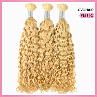 #613 italian curly Bohemian Human Hair For Braiding CVOHAIR