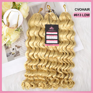 #613 Loose Deep Wave Miracle Knots Crochet Human Hair Extensions CVOHAIR