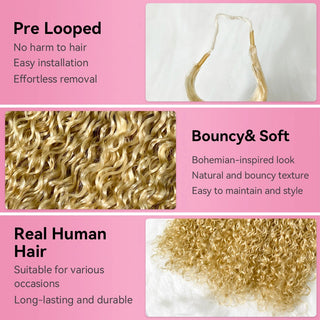#613 Pixie Curly Crochet Human Hair Extensions CVOHAIR