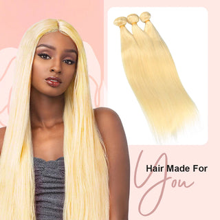 #613 Straight 10A Human Hair Bundles Virgin Hair 100% Unprocessed Weave Bundles Human Hair Double Weft CVOHAIR