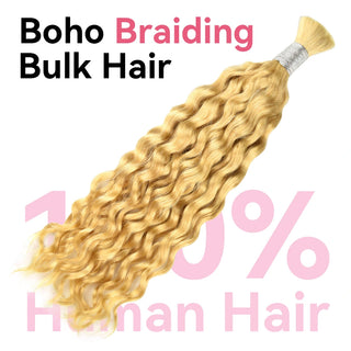 #613 water wave Bohemian Human Hair For Braiding CVOHAIR