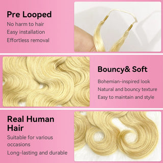 #613 Body Wave Miracle Knots Crochet Human Hair Extensions CVOHAIR